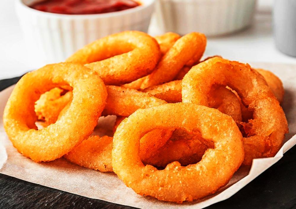 Onion rings ; cebola à milanesa