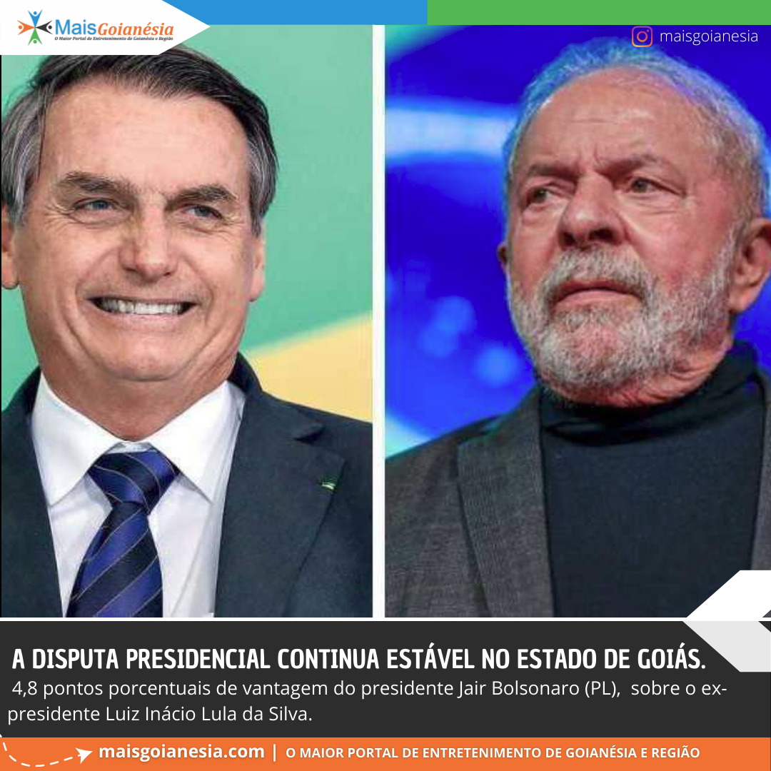Disputa presidencial permanece estável em Goiás