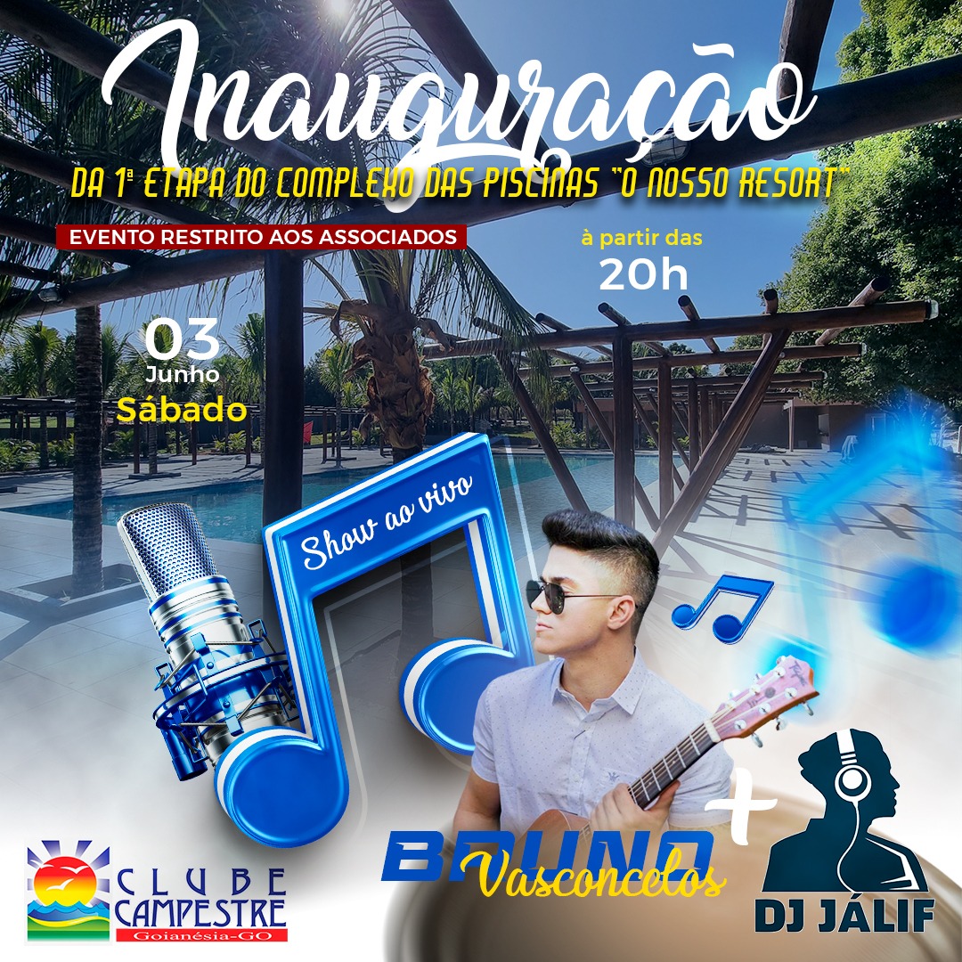 Inauguração da 1ª Etapa do Complexo das Piscinas do nosso Clube